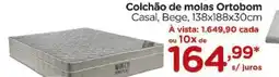 Carrefour Colchão de molas Ortobom Casal, Bege, 138x188x30cm oferta