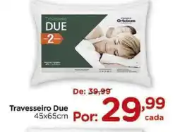 Carrefour Travesseiro Due 45x65cm oferta