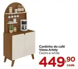 Carrefour Cantinho do café Viena Artely Cedro e white oferta