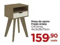 Carrefour Mesa de apoio Freijó Artely Off-white, 44,5x35x73cm oferta