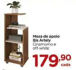 Carrefour Mesa de apoio Bis Artely Cinamomo e off-white oferta