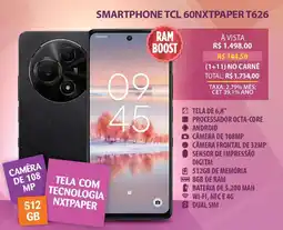 Lojas Cem Smartphone tcl 60nxtpaper t626 oferta