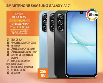 Lojas Cem Smartphone samsung galaxy a17 oferta