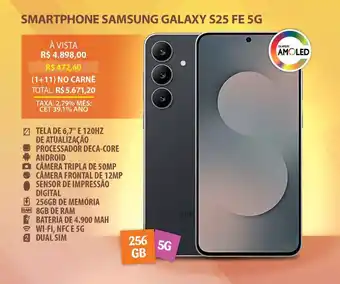 Lojas Cem Smartphone samsung galaxy s25 fe 5g oferta