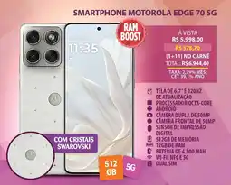 Lojas Cem Smartphone motorola edge 70 5g oferta
