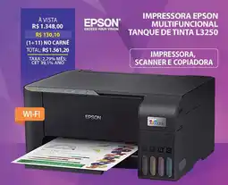 Lojas Cem Impressora epson multifuncional tanque de tinta l3250 oferta