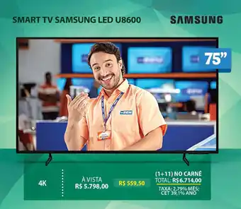 Lojas Cem Smart tv samsung led u8600 oferta