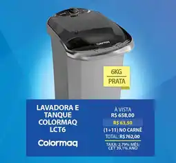Lojas Cem Lavadora e tanque colormaq lct6 oferta