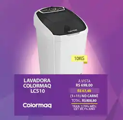 Lojas Cem Lavadora colormaq lcs10 oferta