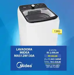 Lojas Cem Lavadora midea MA512W130A oferta