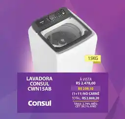 Lojas Cem Lavadora consul cwn15ab oferta