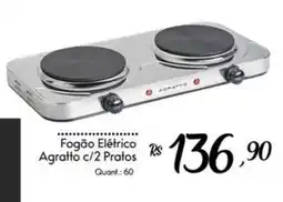 Giassi Supermercados Fogão Elétrico Agratto c/2 Pratos oferta