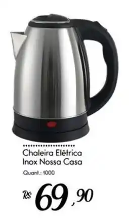 Giassi Supermercados Chaleira Elétrica Inox Nossa Casa oferta