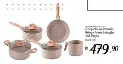Giassi Supermercados Conjunto de Panelas Brinox Areia Indução c/5 Peças oferta