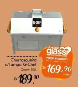 Giassi Supermercados Churrasqueira c/Tampa Ki-Chef oferta