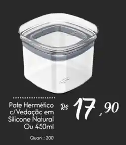 Giassi Supermercados Pote Hermético c/Vedação em Silicone Natural Ou oferta