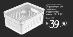 Giassi Supermercados Organizador de Geladeira c/Escorredor Interno Ou oferta