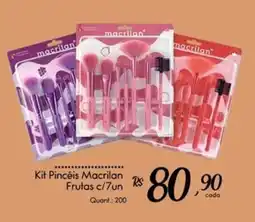 Giassi Supermercados Kit Pincéis Macrilan Frutas c/7un oferta
