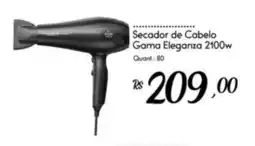 Giassi Supermercados Secador de Cabelo Gama Eleganza 2100w oferta
