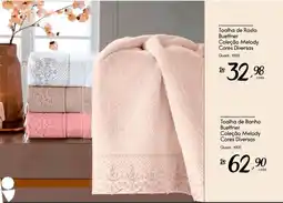 Giassi Supermercados Toalha de Rosto Buettner Coleção Melody Cores Diversas oferta