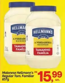 Fort Atacadista Maionese Hellmann's Regular Tam. Familiar oferta
