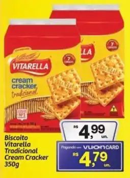 Fort Atacadista Biscoito Vitarella Tradicional Cream Cracker oferta