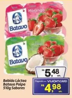 Fort Atacadista Bebida Láctea Batavo Polpa Sabores oferta