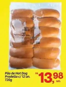 Fort Atacadista Pão de Hot Dog Pradella c/12 un. oferta