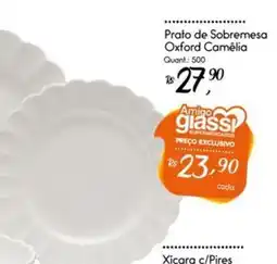 Giassi Supermercados Prato de Sobremesa Oxford Camélia oferta