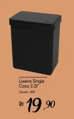 Giassi Supermercados Lixeira Single Coza oferta