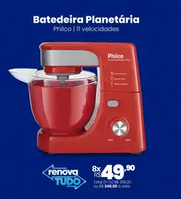 Lojas Becker Batedeira Planetária Philco 11 velocidades oferta