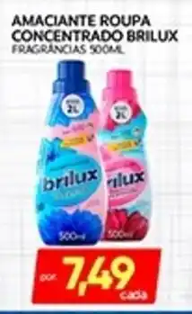 Novo Mix Amaciante roupa concentrado brilux fragrancias oferta