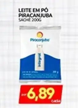 Novo Mix Leite em pó piracanjuba sache oferta