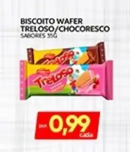 Novo Mix Biscoito wafer treloso/chocoresco oferta