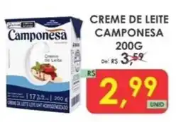 Fênix Supermercados Creme de leite camponesa oferta