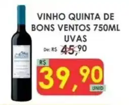 Fênix Supermercados Vinho quinta de bons ventos uvas oferta