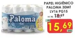 Fênix Supermercados Papel higiênico paloma 30mt oferta