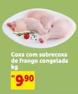 Mercado Extra Coxa com sobrecoxa de frango congelada oferta
