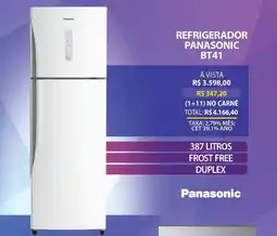 Lojas Cem Refrigerador panasonic bt41 oferta