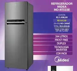 Lojas Cem Refrigerador midea md-rt533e oferta