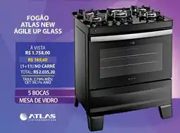 Lojas Cem Fogão atlas new ágile up glass oferta
