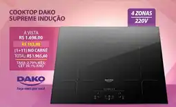 Lojas Cem Cooktop dako supreme indução oferta