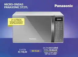 Lojas Cem Micro-ondas panasonic st27l oferta