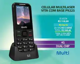 Lojas Cem Celular multilaser vita com base p9225 oferta