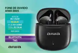 Lojas Cem Fone de ouvido aiwa eb05 oferta
