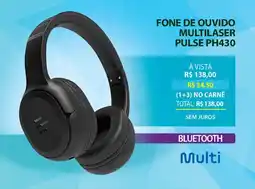 Lojas Cem Fone de ouvido multilaser pulse ph430 oferta