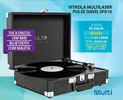 Lojas Cem Vitrola multilaser pulse davis sp616 oferta
