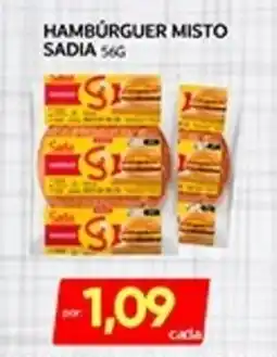 Novo Mix Hamburguer misto sadia oferta