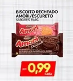 Novo Mix Biscoito recheado amori/escureto oferta