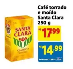 Mercado Extra Café torrado e moído Santa Clara oferta